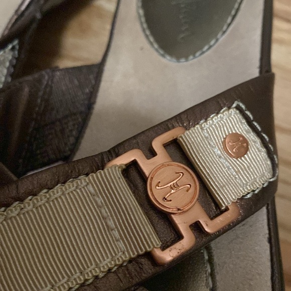 Cole Haan Nike Air Elke Slide Sandals Womens 7 Leather Rose gold old money comfy - Picture 4 of 9